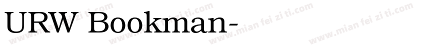 URW Bookman字体转换
